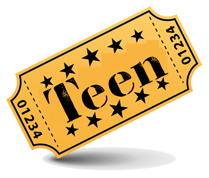 Teen Admission "ticket" figuratively, as we are supplying wristbands at the front gate.